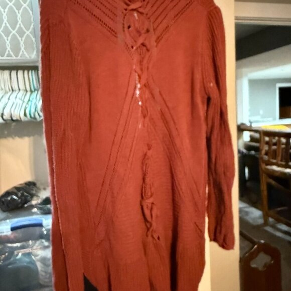 Pinque - Rust Knit Cardigan - Picture 7 of 7